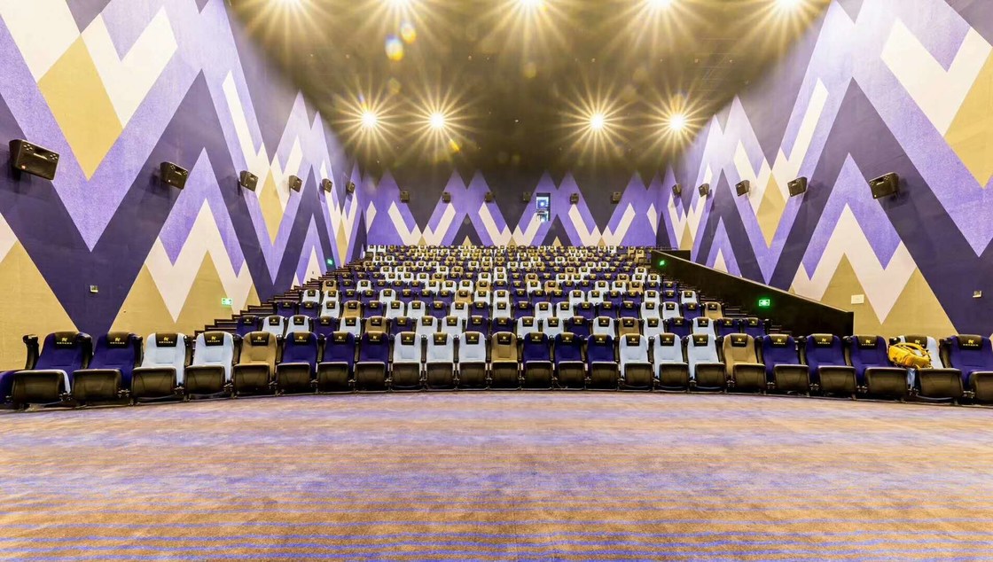 490mm Profundidade Cadeiras de Cinema, Cadeiras Reclináveis de Cinema Retorno Lento