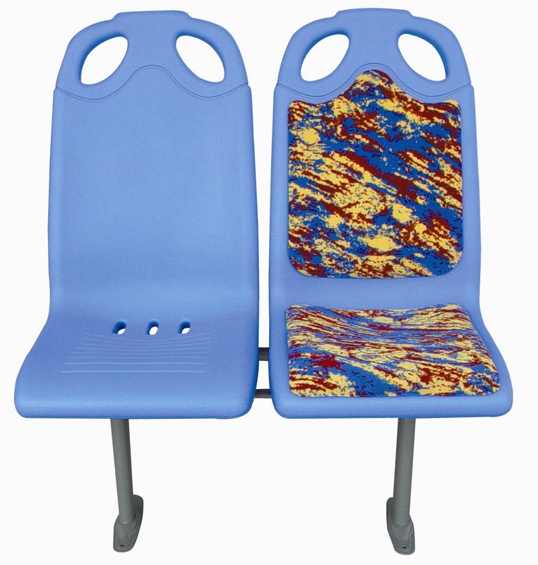 Moulds em forma de plástico de uma vez assentos de autocarro, confortável assentos de autocarro resistentes à corrosão
