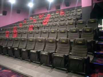 Assento comercial de couro do teatro, espaldar ergonômico da cadeira do Recliner do teatro