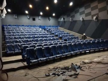 O assento comercial do teatro da sala dos meios personalizou o projeto dobrado cor
