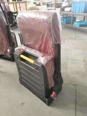 Cadeira de dobramento de gerencio confortável do guia da ambulância de Seat do ônibus ajustável
